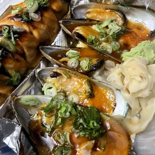 food, oysters, mussels, shellfish, oysters and mussels