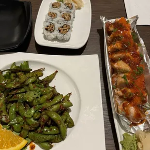 sushi and sashimi, food, sashimi, sushi