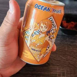 One Piece mango soda!