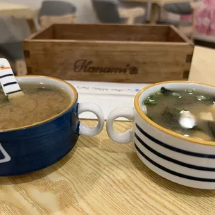 2/11/25 Included Miso Soup with Combo &amp; Teishoku