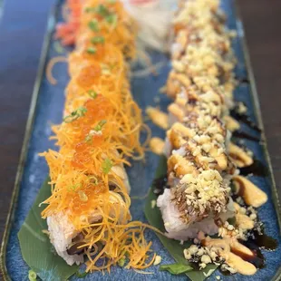 Right - California Crunch  Left - Kara Miso Salmon