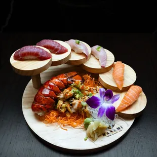 sushi, sashimi, sushi and sashimi, food