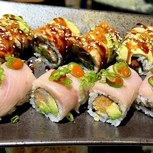 sushi and sashimi, food