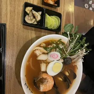 Spicy seafood Ramen