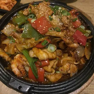 Stir-Fried Baby Octopus with Pork Belly