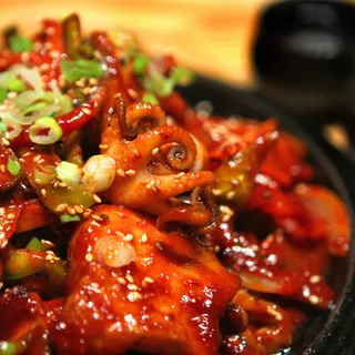 Stir-Fried Baby Octopus with Pork Belly