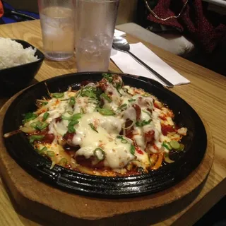 Burning Chicken with Mozzarella Cheese