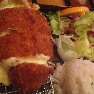 Mozzarella cheese katsu combo
