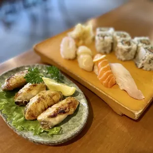 two plates of food