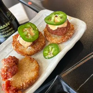 SPICY TUNA ON CRISPY RICE