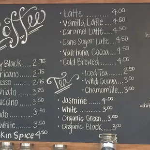 Coffee options!