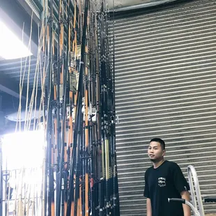 Towards the back end of the store