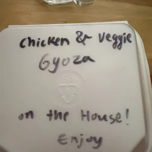 Chicken and Veggie Gyoza