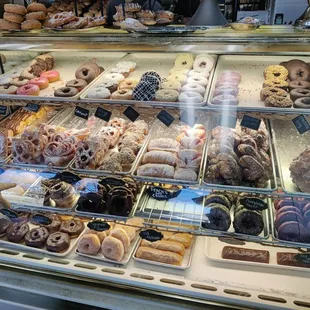 Donut display case.