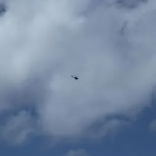 tour helicopter overhead at least once every 15 minutes