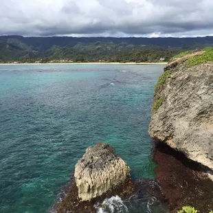 Not only does this have an awesome view, but the water is deep enough to jump into below!
