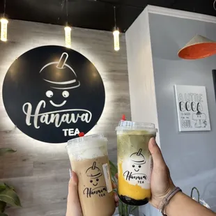 Mango Matcha Latte and Coconut Coffee