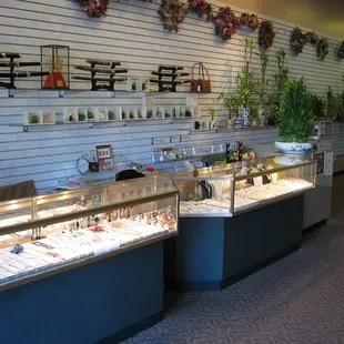 Jewelry, Sword, &amp; Bamboo sales counter