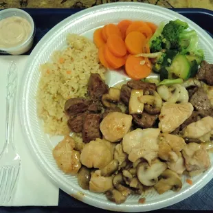 Hibachi chicken&amp;steak