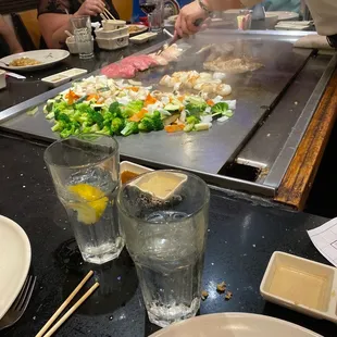 Dinner cooking