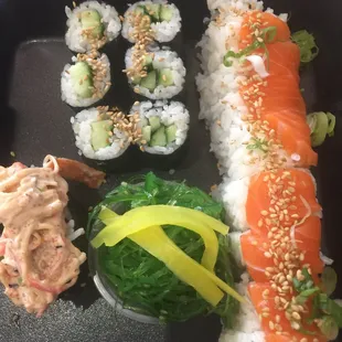 Salmon Cucumber Rolls