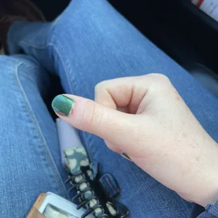 Tony cut my cuticles and made them bleed