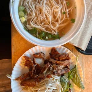 Grilled Chicken Noodle Soup (Pho)