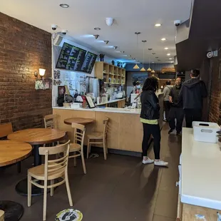 the interior of the restaurant