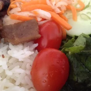 Vegetarian Pork Rice Entree