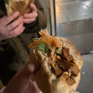 Vegetarian Pork Sandwich