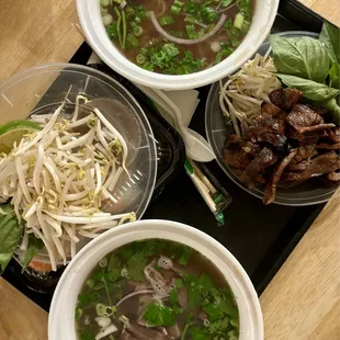 Beef Broth Pho and Beef Broth Pho with Pork.
