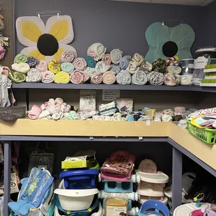 Whether you are needing an infant tub, towels, wash clothes, bibs, infant hats, mittens, or blankets, you'll find them at Verns.