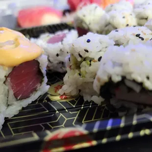 sushi and sashimi, food, sashimi, sushi