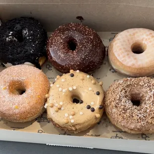 a variety of doughnuts
