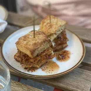 Happy hour Chicken bisquit sliders