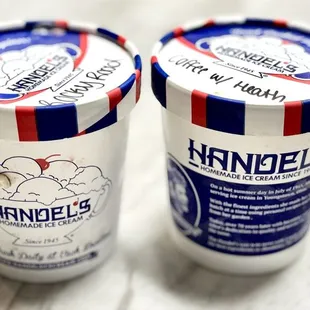 Pints of delicious ice cream