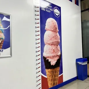 the height of the ice cream cone