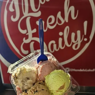 4 Scoop Sampler ($7.50). Ooo Dough, Black Cherry, Coffee Chocolate Chip, and Key Lime Pie. 8/30/2024