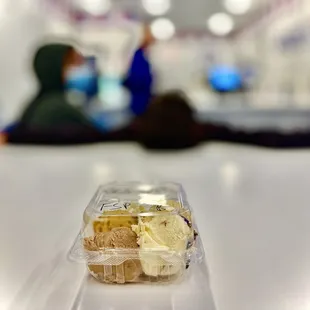 Ice cream in the winter is great!