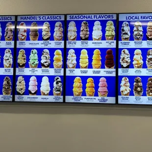 Flavor menu