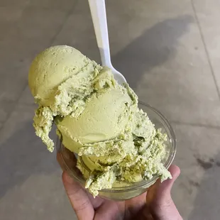 Green tea ice cream