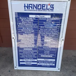 Flavor Menu