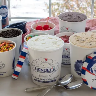 This is a sample set up for one of our Sundae Bars.