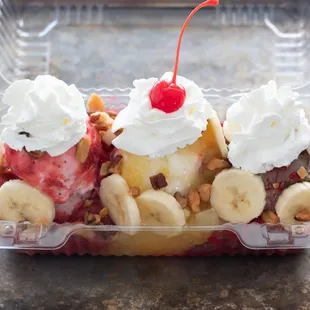 Handel&apos;s banana split. Yum!