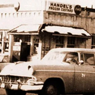 a car parked in front of a store