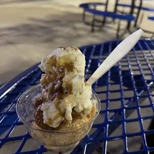 a scoop of ice cream