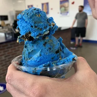 Blue monster - apparently it was delicious
