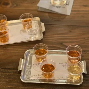 All of their liquors except the Vodka and Strawberry Liqueur.