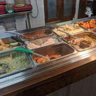 a variety of food items