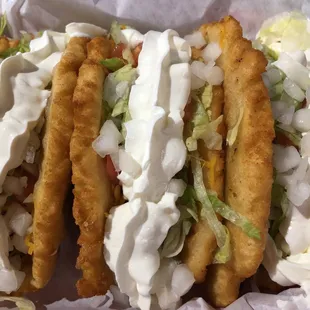 a close up of a taco sandwich